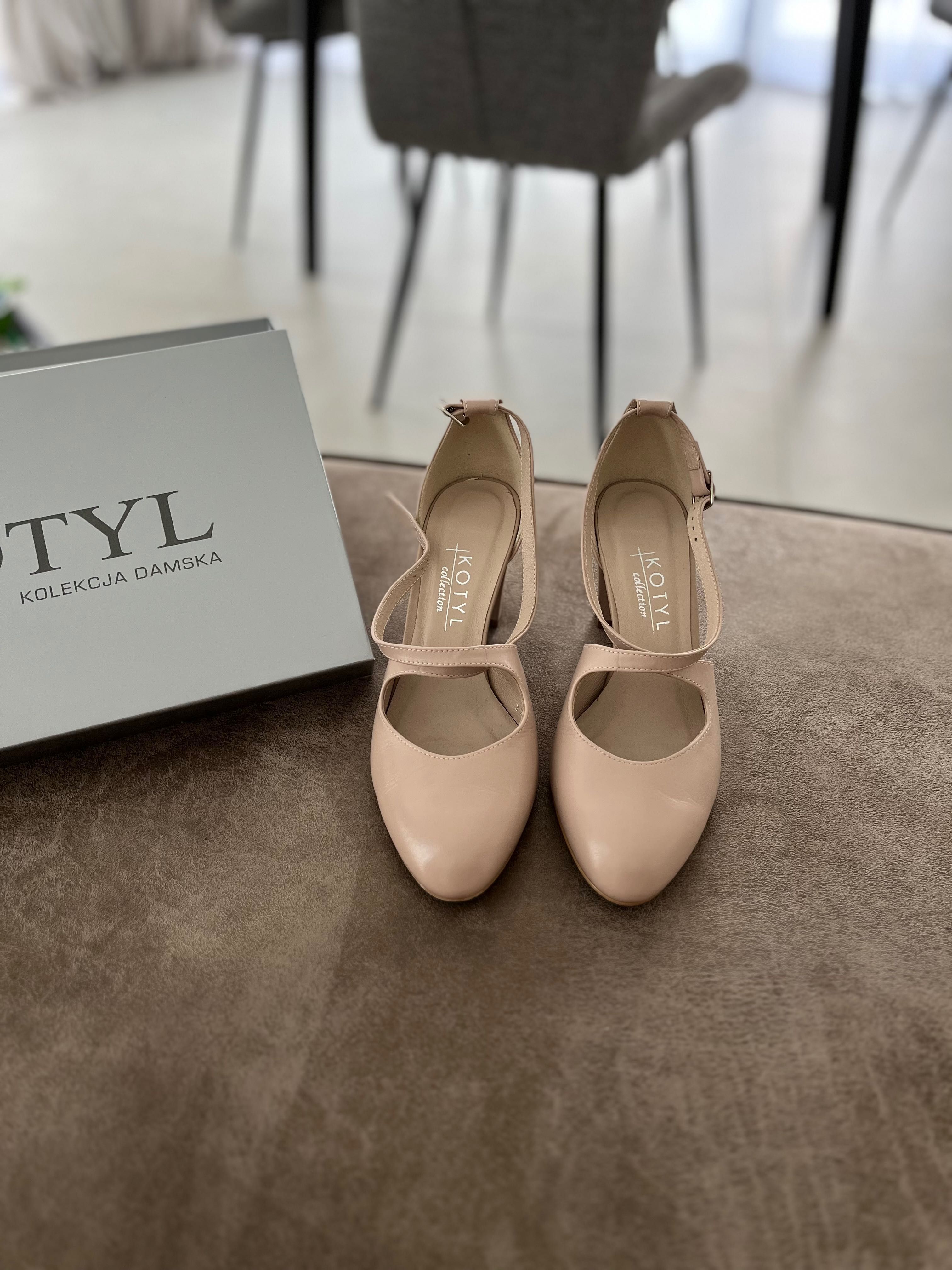 Buty Kotyl 7080 ślubne taneczne czółenka