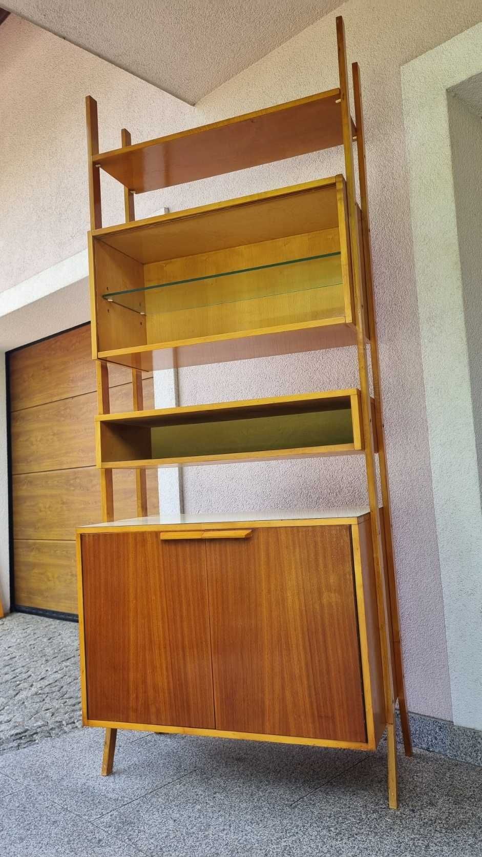 Regał Kredens Highboard Design PRL lata 60 Czechosłowacja