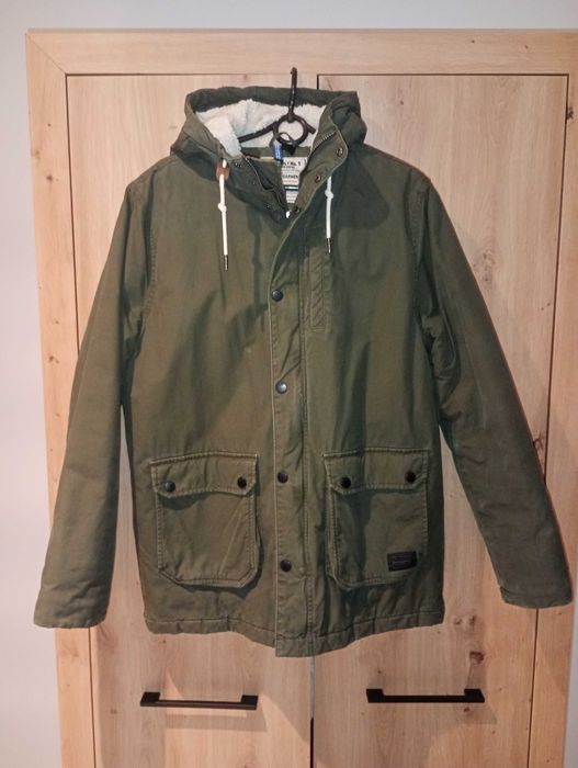Kurtka zimowa H&M zielona oliwkowa khaki rozmiar M