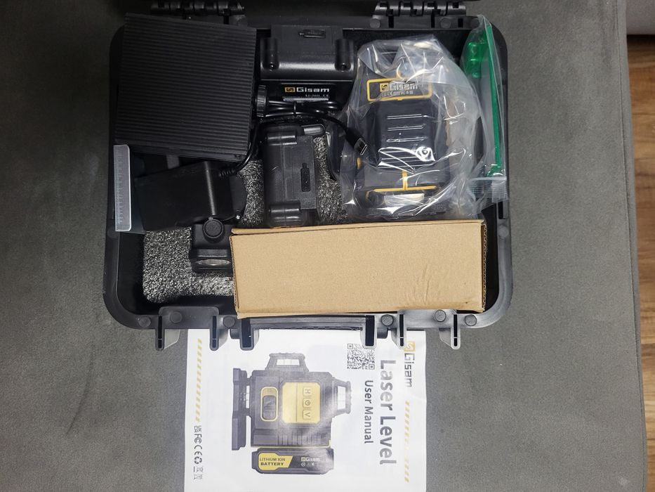 Poziomica laserowa 4D 16 liniowa plaszczyzna 360 laser krzyżowy.