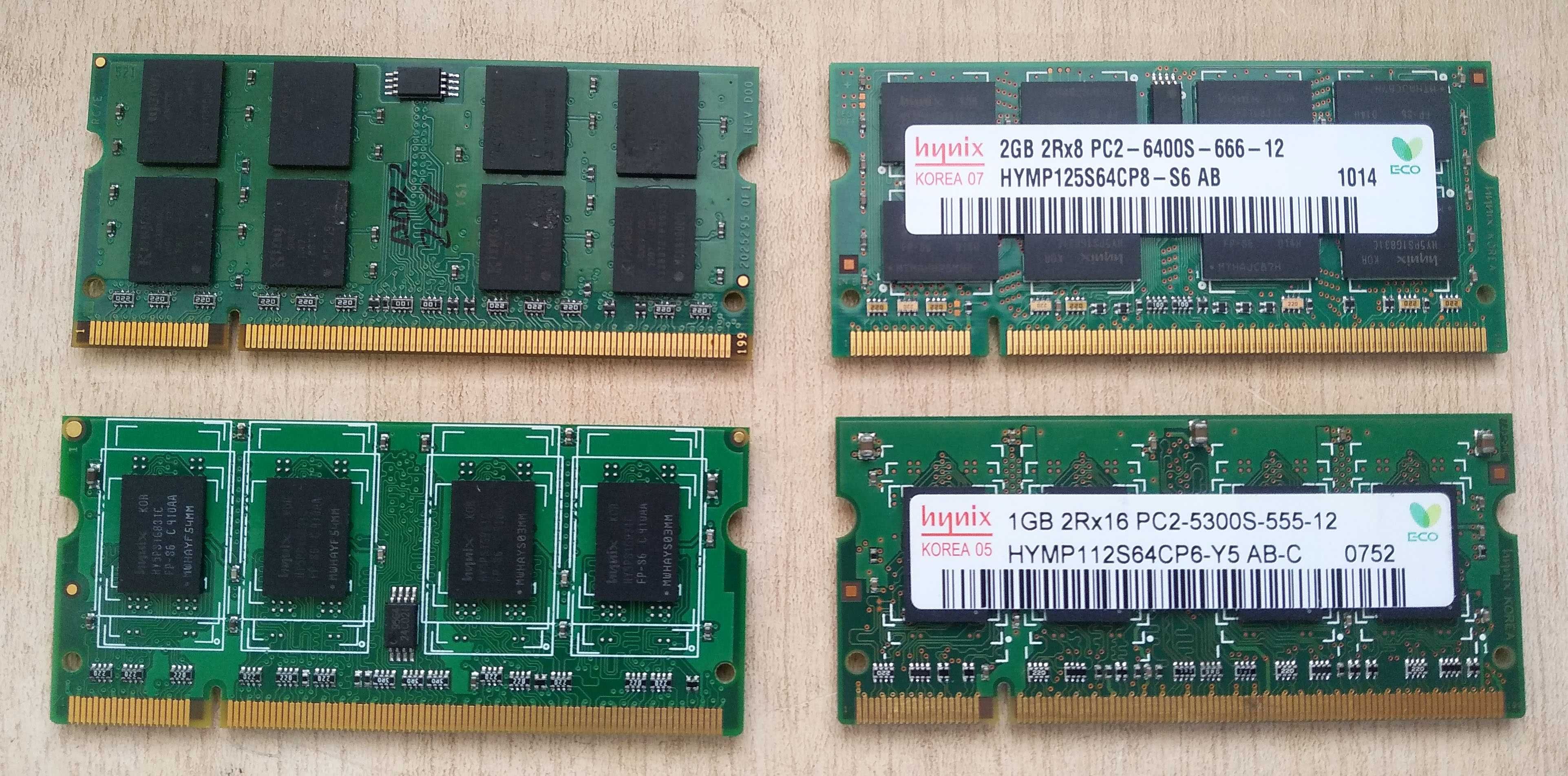 Оперативная память к ноуту DDR2 (2 по 2 Гб и две по 1Гб). Возм. обмен