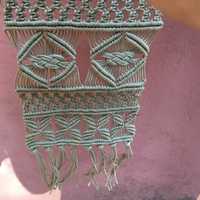 Macramé com ferradura da sorte