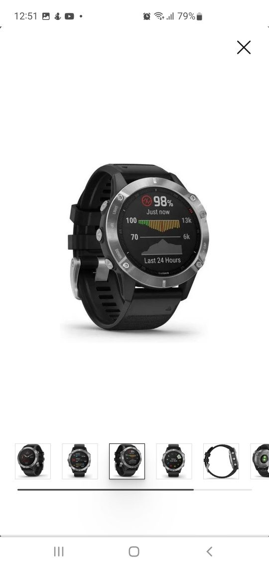 Relógio Desportivo GARMIN Fénix 6 (Bluetooth - Até 14 dias de autonomi