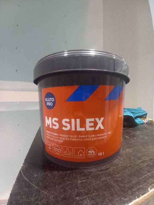Клей паркетний, для паркету однокомпонентний KIILTO PRO MS SILEX, 10л