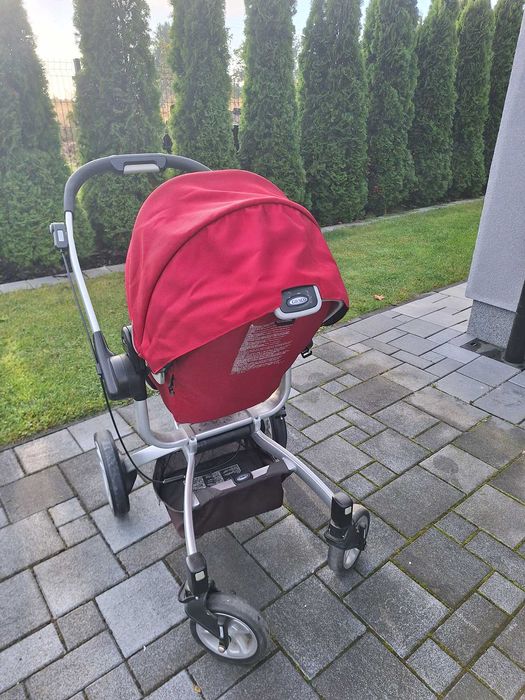 Wózek Graco 3w1. Spacerówka, gondola, fotelik z bazą i parasolka.
