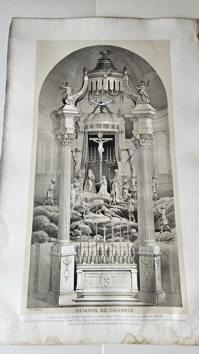 Estampa do calvario do Bom jesus do monte  1815
