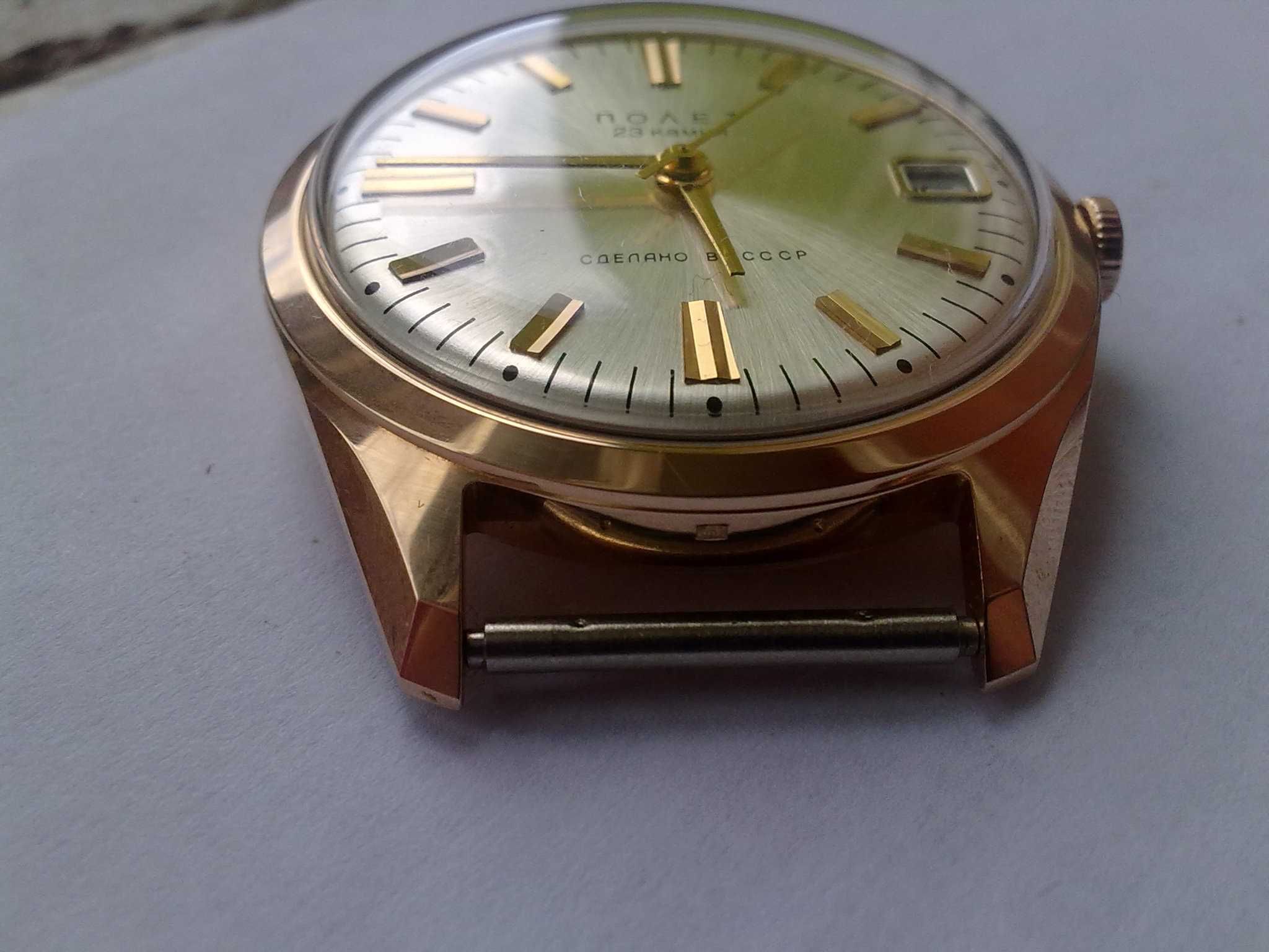 Złoty zegarek męski Poljot Noaet 23 kamienie - automatic