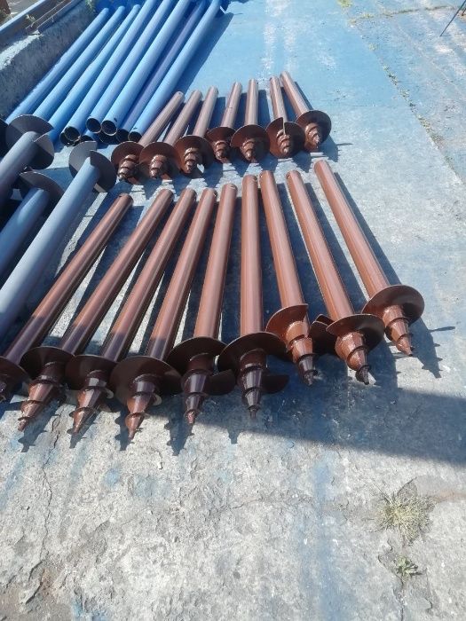 Геошуруп, сваи винтовые, гвинтові палі, монтаж, для бань, домов, АКЦИЯ