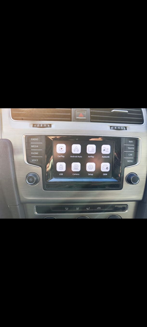 Carplay sem fios Android Auto para Volkswagen GTI Golf7
Tiguan Passat