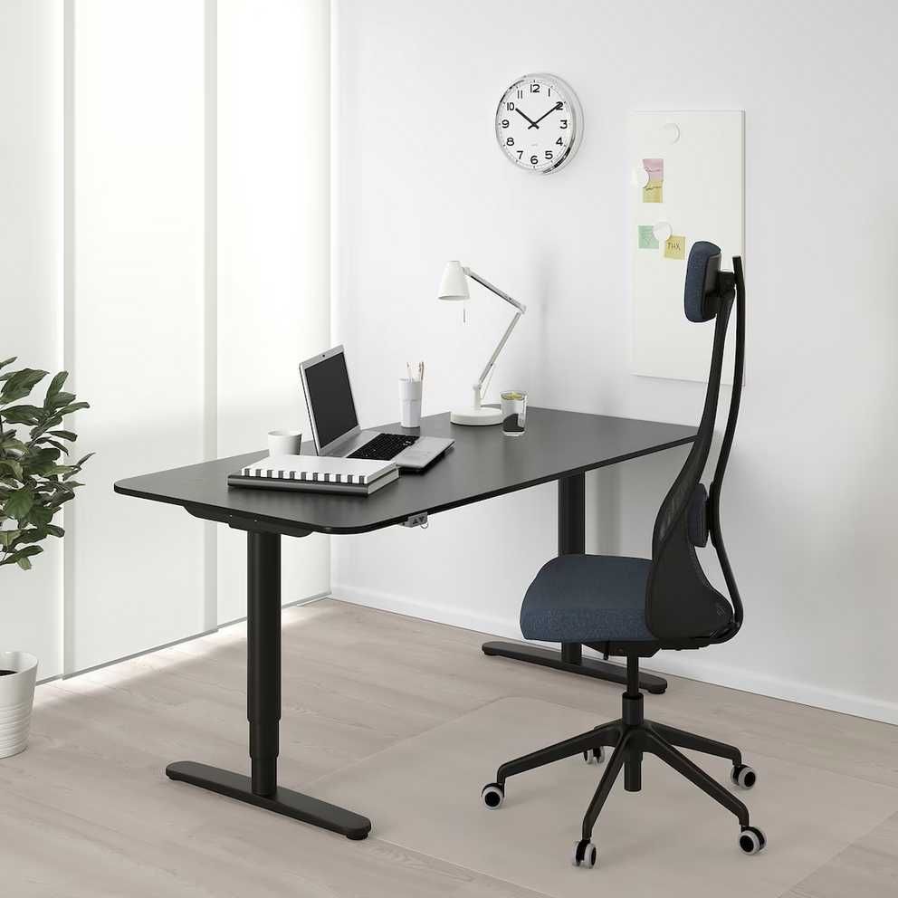 BEKANT biurko z elektryczną regulacją wysokości 160x80cm Ikea