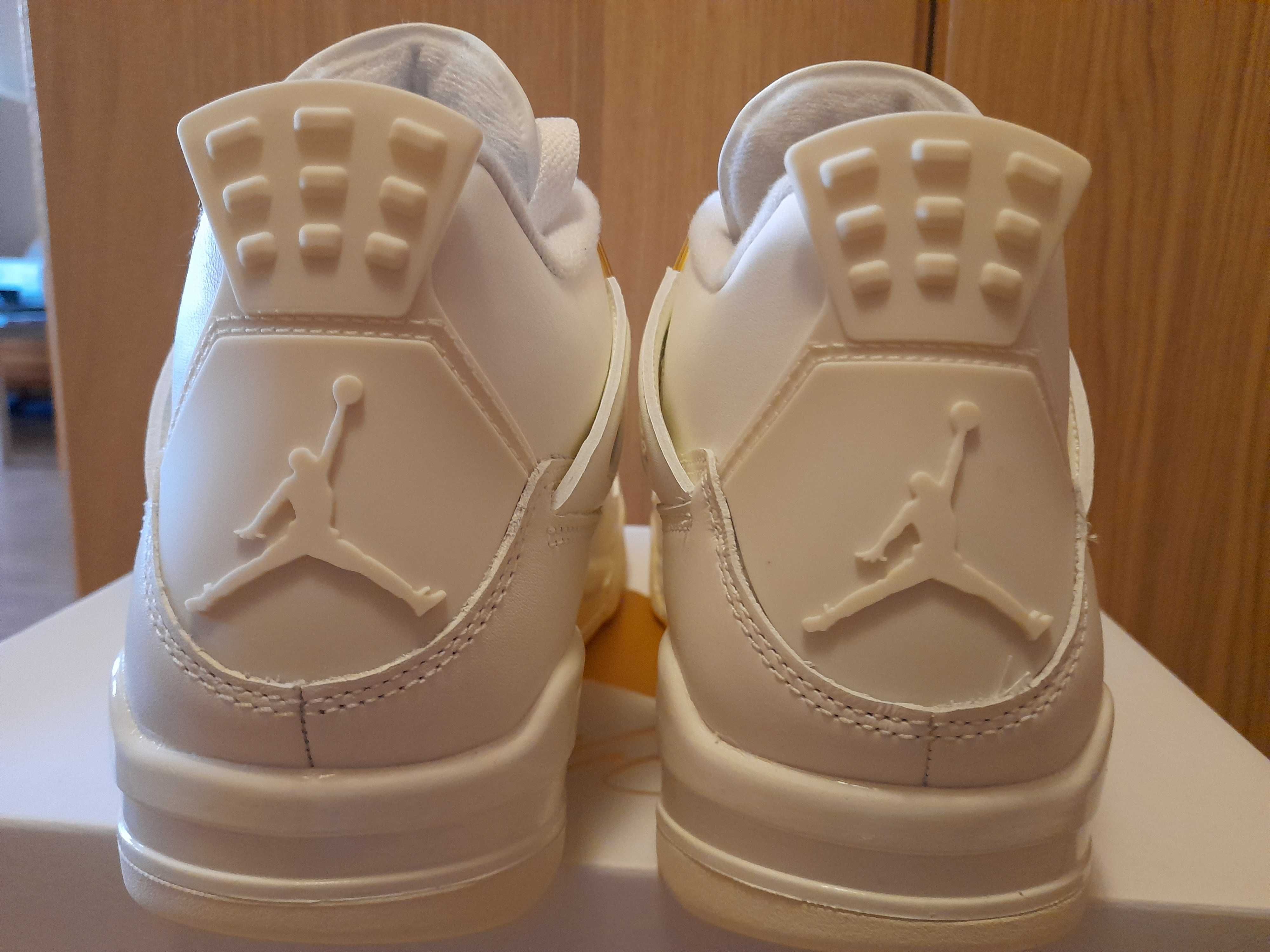 Buty Air Jordan 4 White & Gold / Metallic Gold 42