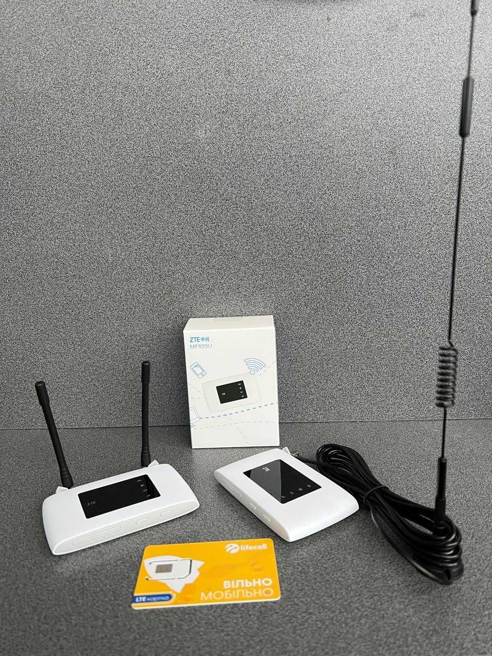 4G Wi-Fi роутер ZTE MF920U MIMO  + безлім Life 249грн/міс