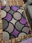 Carpete 160x120 preto e roxo