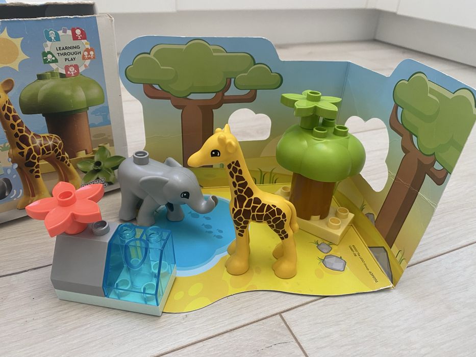 Zestaw klocków Lego Duplo dzikie zwierzęta 2+