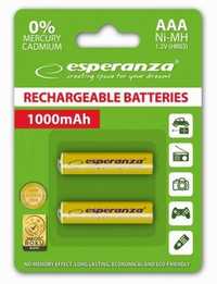Аккумуляторы AAA Esperanza 1000 mAh Акумулятори ААА Батарейки
