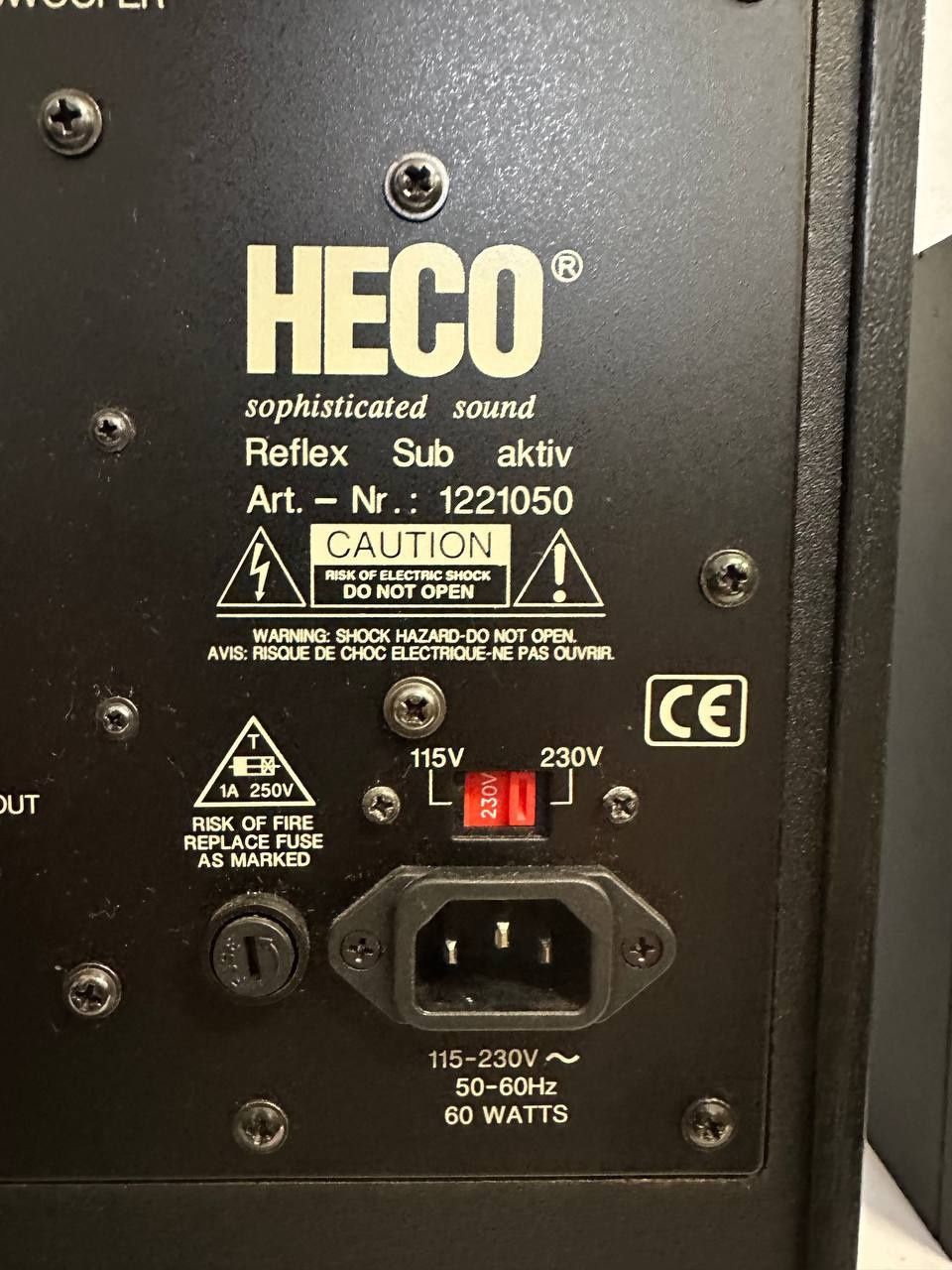 120 W ! Subwoofer aktywny HECO 12210