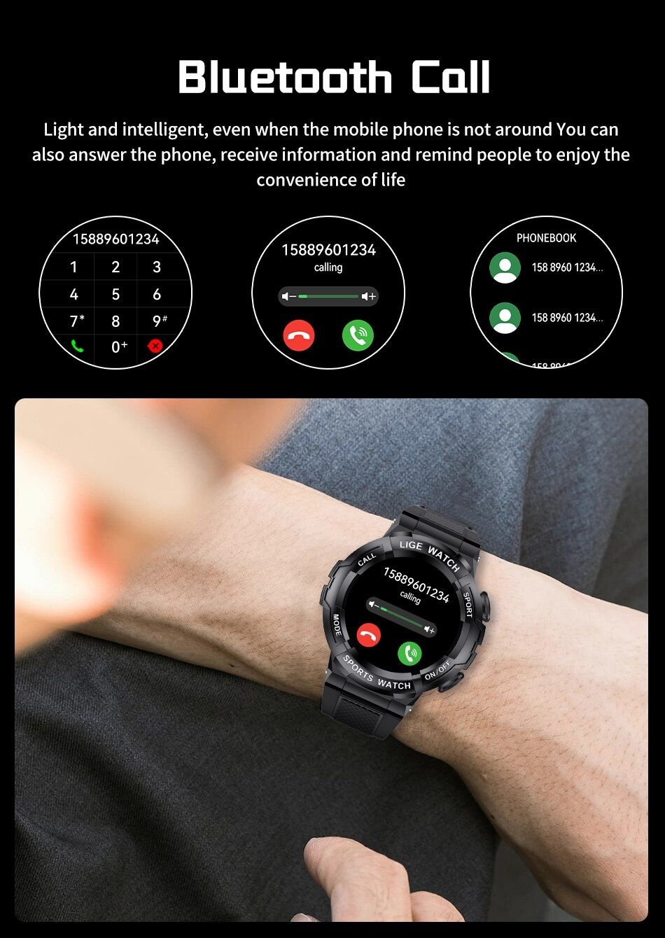 Smartwatch Męski Sportowy