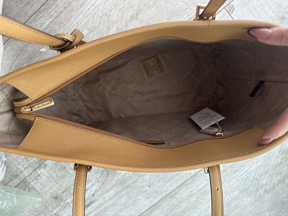 Nowa shopperka Michael Kors Jer Set Travel Large brąz deer skóra