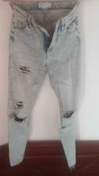 Jeans calça skinny high waist xs Bershka