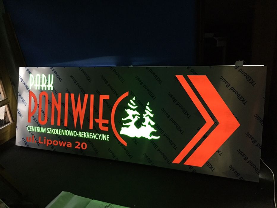 Kaseton świetlny Led DIBOND 200x70cm PRODUCENT reklamowy reklama