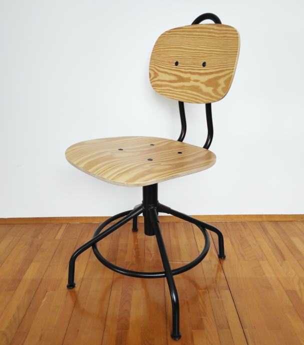 Stół IKEA LEKSVIK-drewno-rozkladany-biurko IKEA -drewno-krzesło