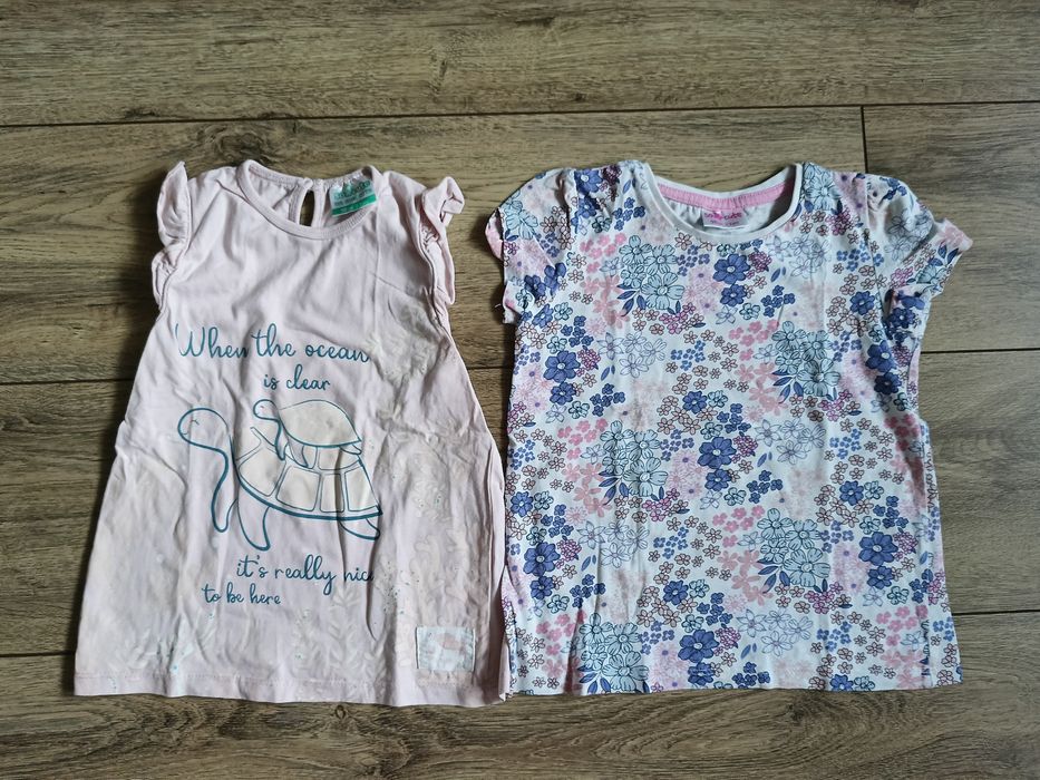 Zestaw szt 98 koszulek t-shirt bluzek krótki rękaw