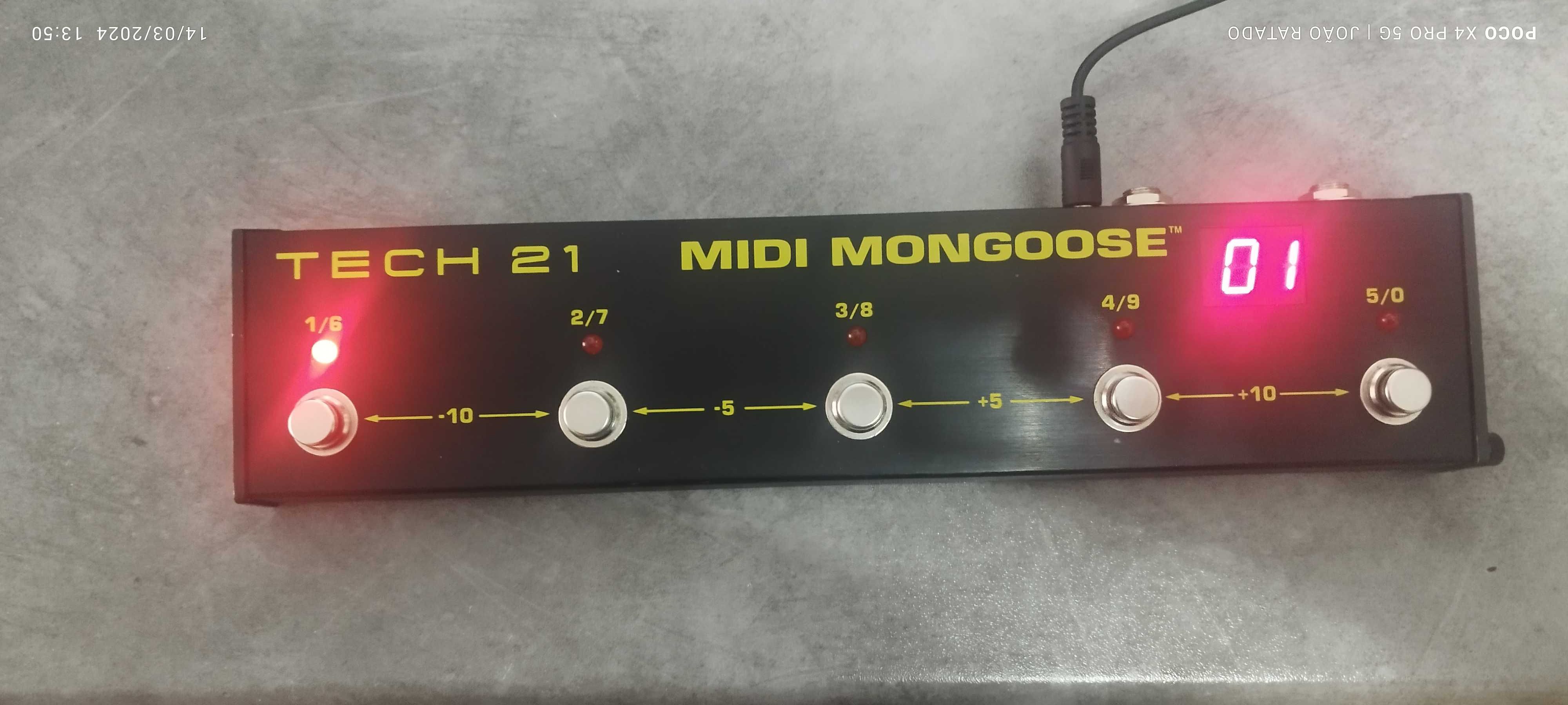 Tech 21 Midi Mongoose - Pedal Midi