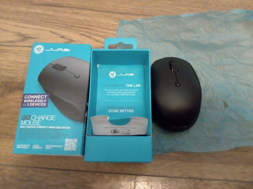 Myszka bezprzewodowa JLAB Go Charge Mouse sensor optyczny