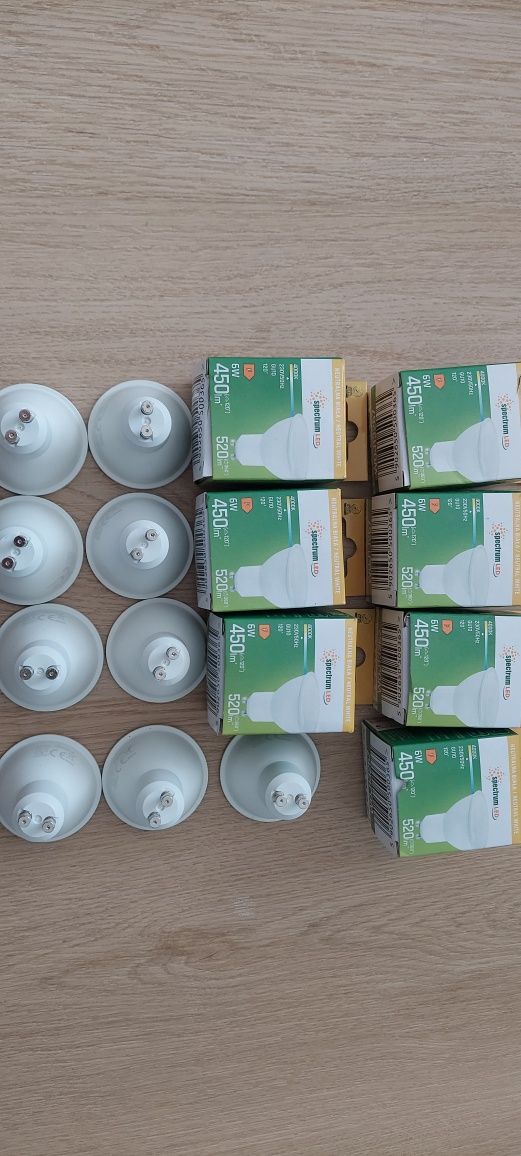 Żarówki LED GU10 6W 4000k 16sztuk