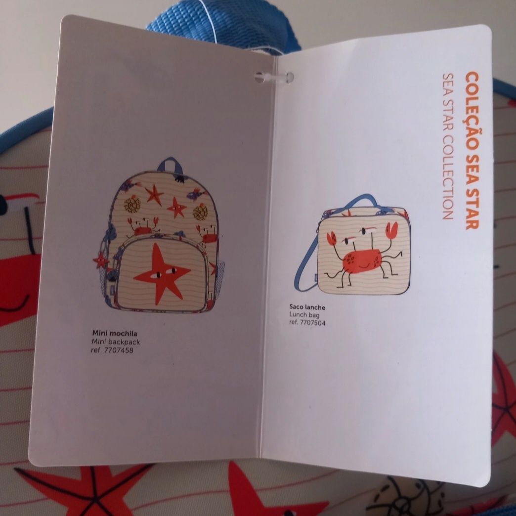CONJUNTO ESCOLAR (Mochila+lancheira) - coleção Sea Star