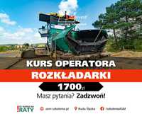 13.05.24 - Kurs na Rozkładarki masy asfaltowej rozściełacz operator