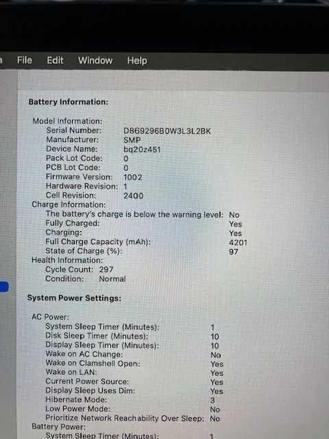 Macbook Pro 2019 A2159 512/8