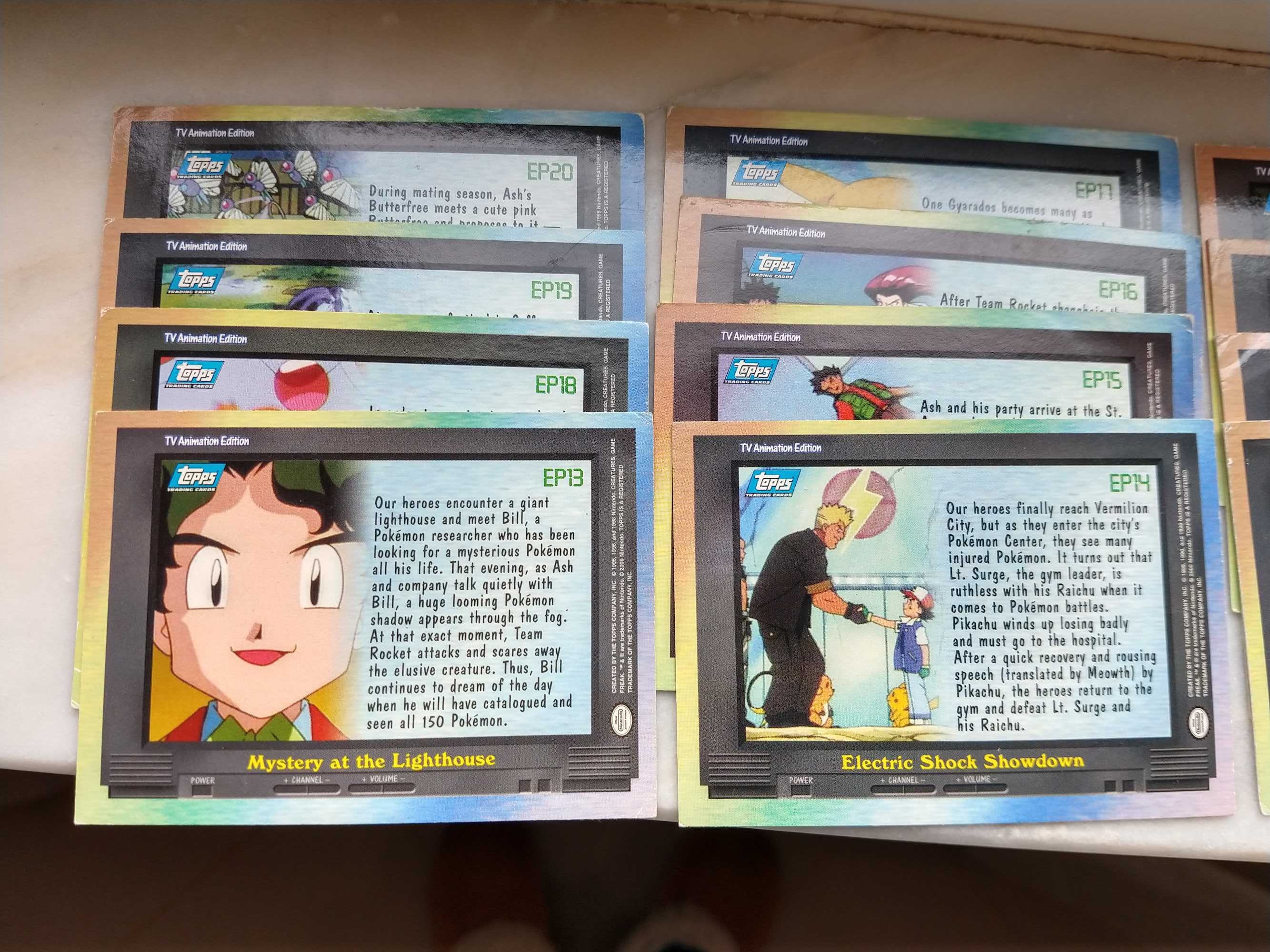 Cartas Pokemon Topps TV Animation