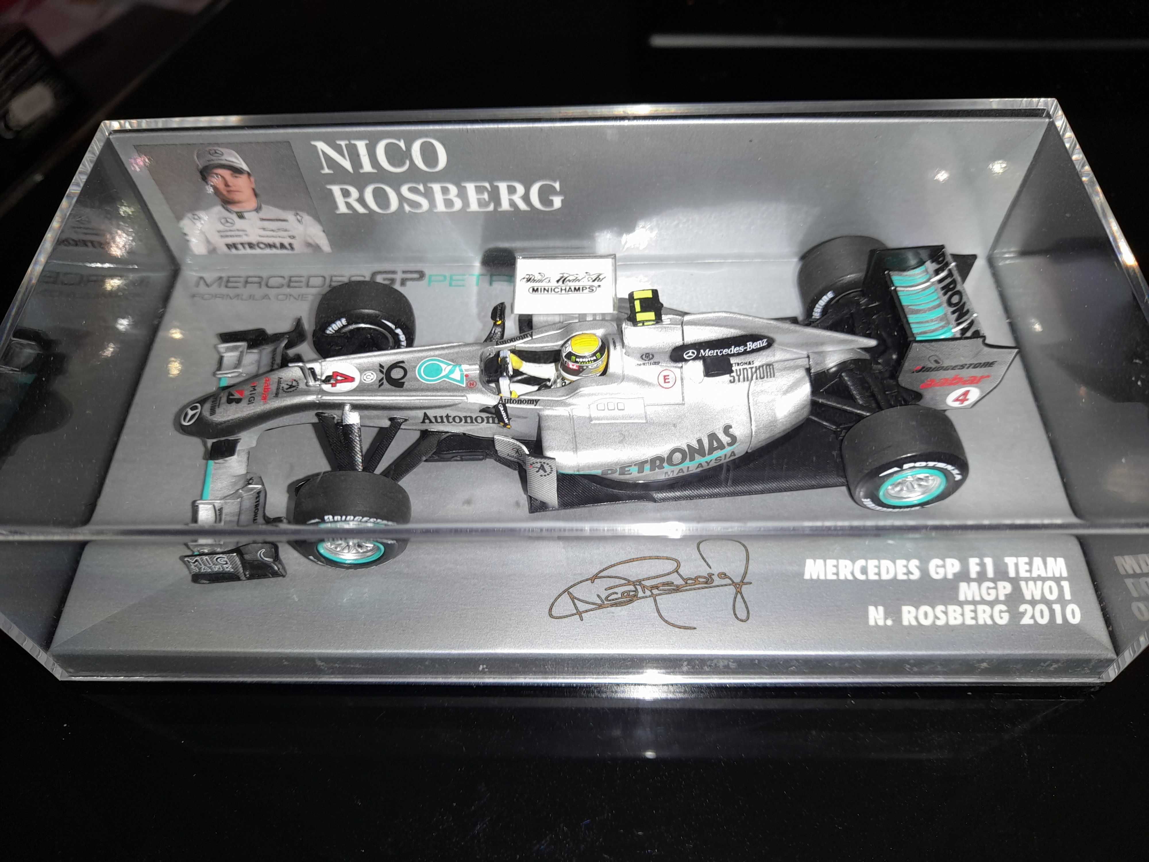 1/43 F1 Minichamps Spark Mclaren Mercedes Rosberg Button Hamilton