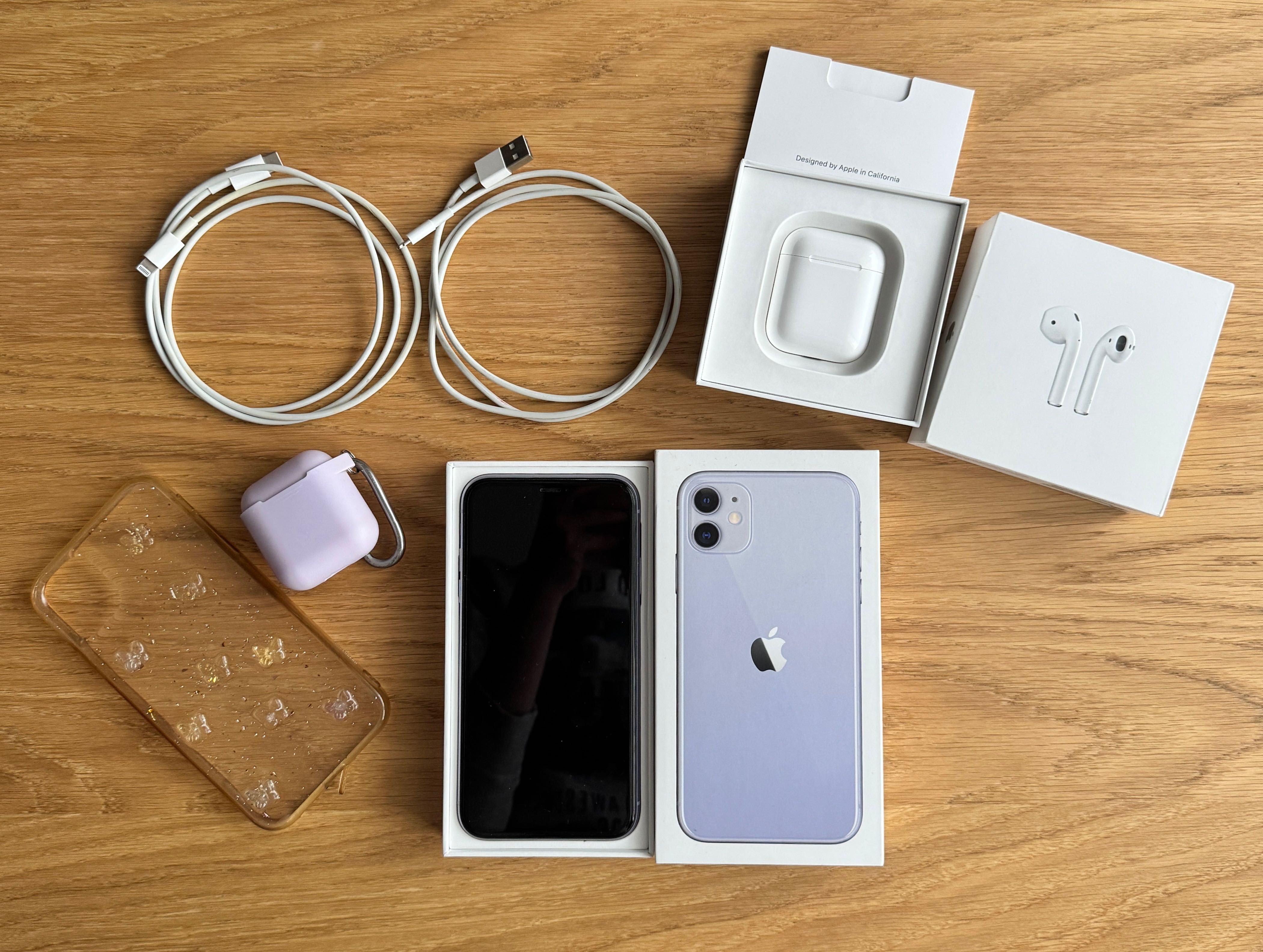 iPhone 11, айфон 11, 64 гб, відмінний стан, повний комплект+AirPods 2