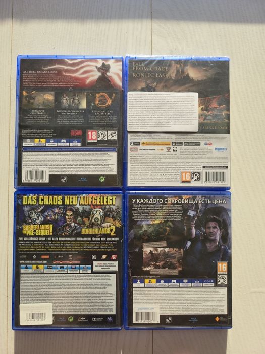 Elden ring,diablo 4,borderlands 2,Uncharted 4