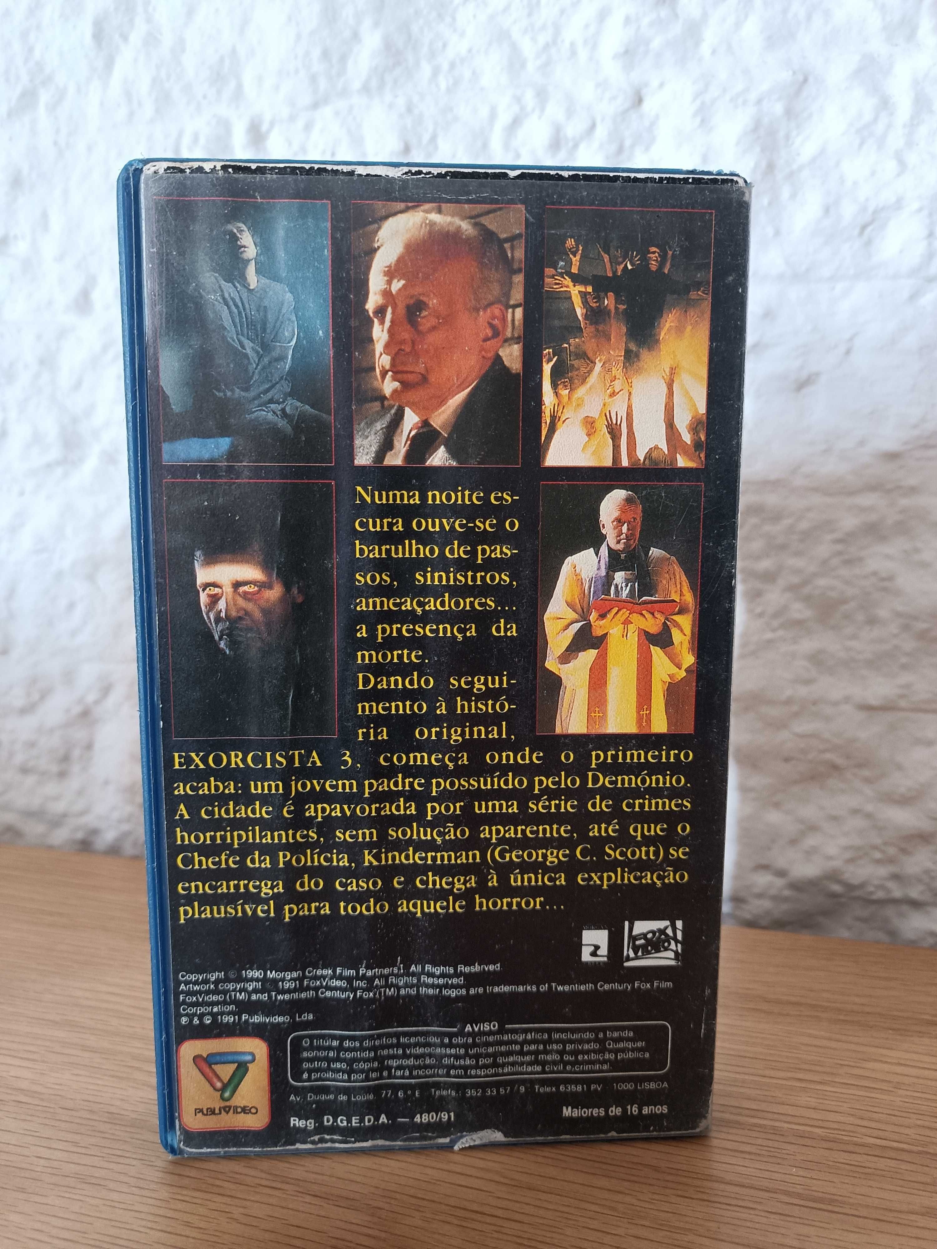 Filmes VHS Exorcista 1, 2 e 3 - Edição Portuguesa