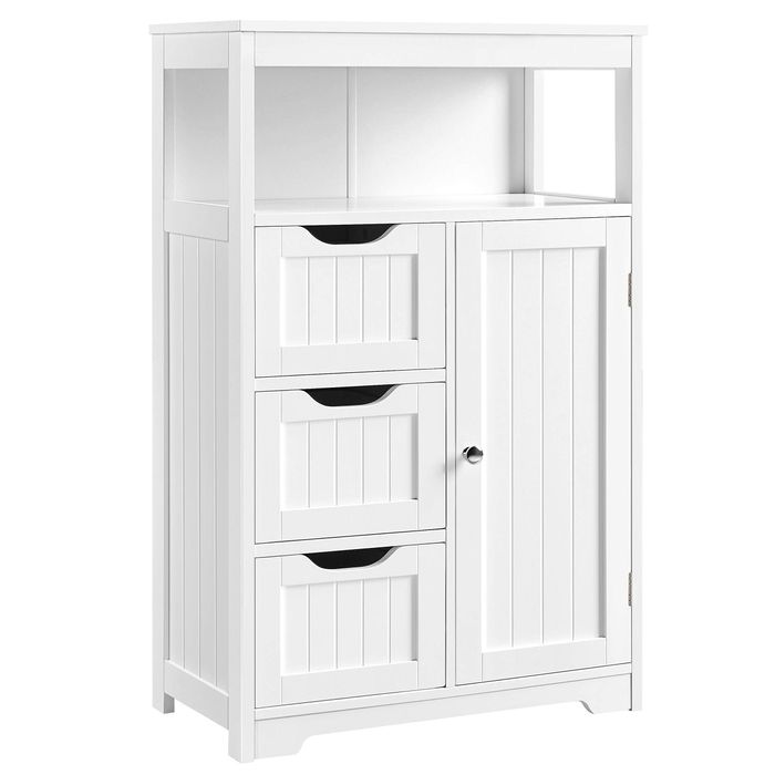 Szafka łazienkowa z szufladami komoda półka 55,5x29,5x86,5 cm WADA