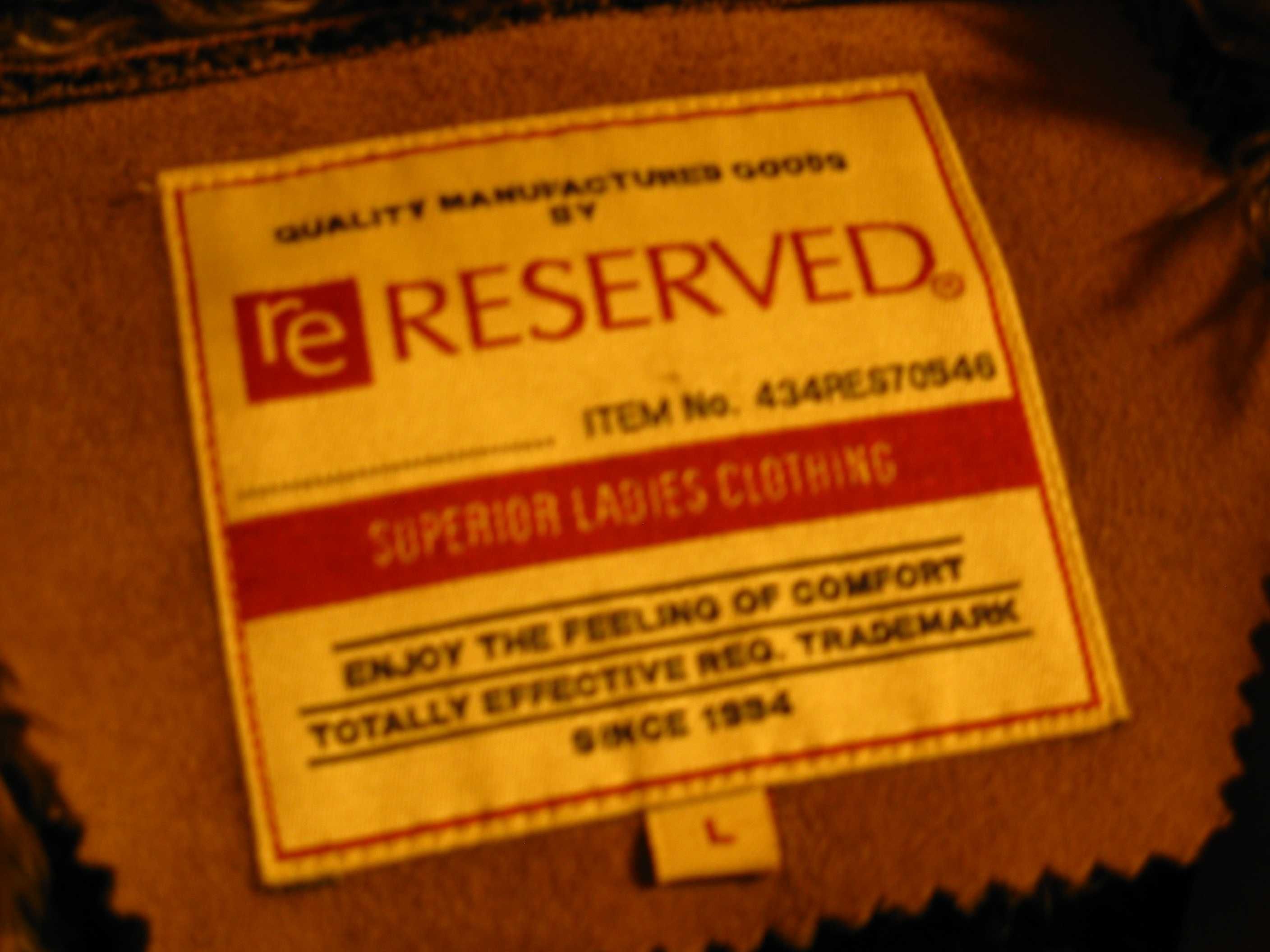 kurtka damska zamszowa Reserved roz.L jasny brąz