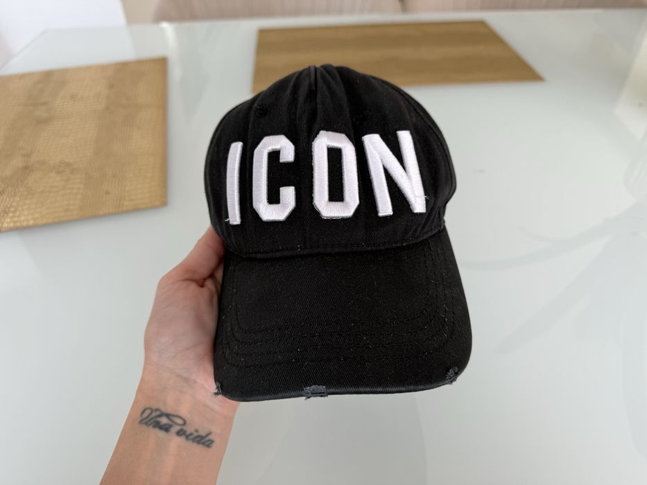 Dsquared Icon czapka z daszkiem czarna