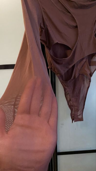 Шоколадний боді в сітку m-l