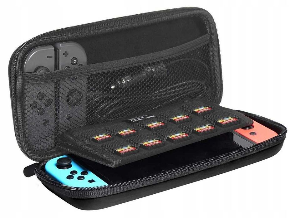 Mocny pokrowiec futerał do konsoli Nintendo Switch czarny * Video-Play