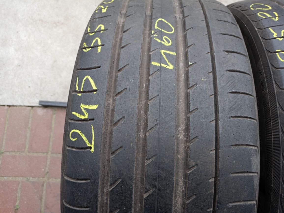 Opony letnie 245/35r20 Yokohama 5.5mm 460zl 2szt