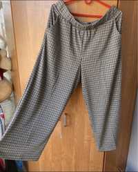 Nowe szerokie spodnie w kratkę vintage bonprix XXL xxxl