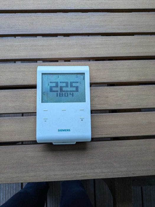 Termostato para Caldeira SIEMENS RDE 100.1 RF + EMISSOR RCR 100 RF