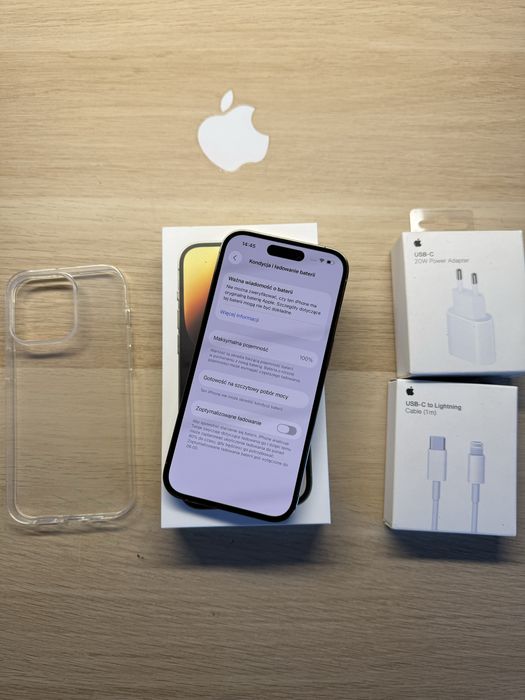iPhone 14 Pro 128gb złoty bateria 100% komplet