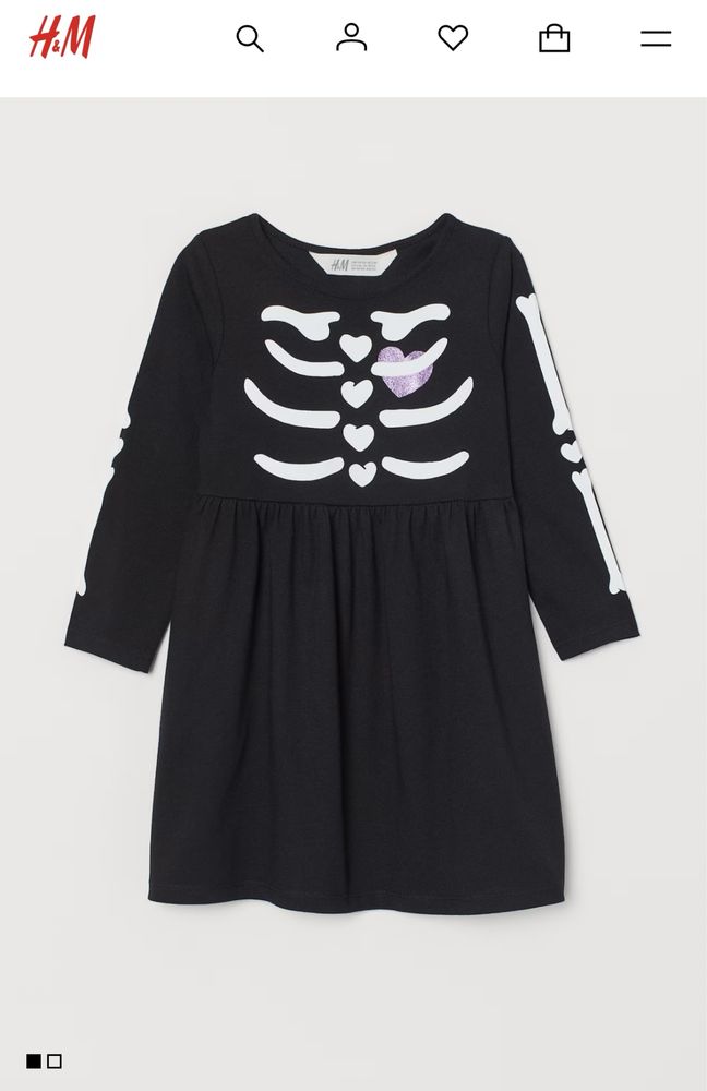 Vestido esqueleto menina