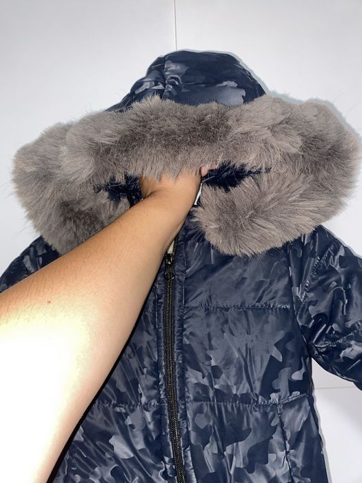 Зимовий комбінезон ,на хутрі,овчина,6-9 місяців, 68-74 ,камуфляж