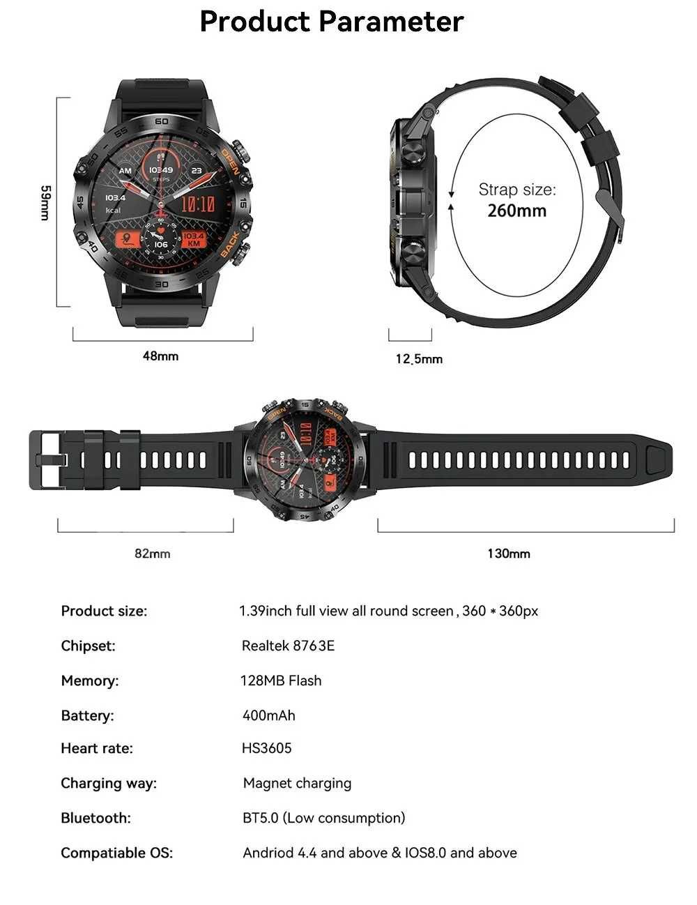 MELANDA-Smartwatch novo