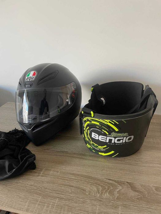Nowy Kask AGV K-1 S E2206 Matt Black Rozmiar - ML
